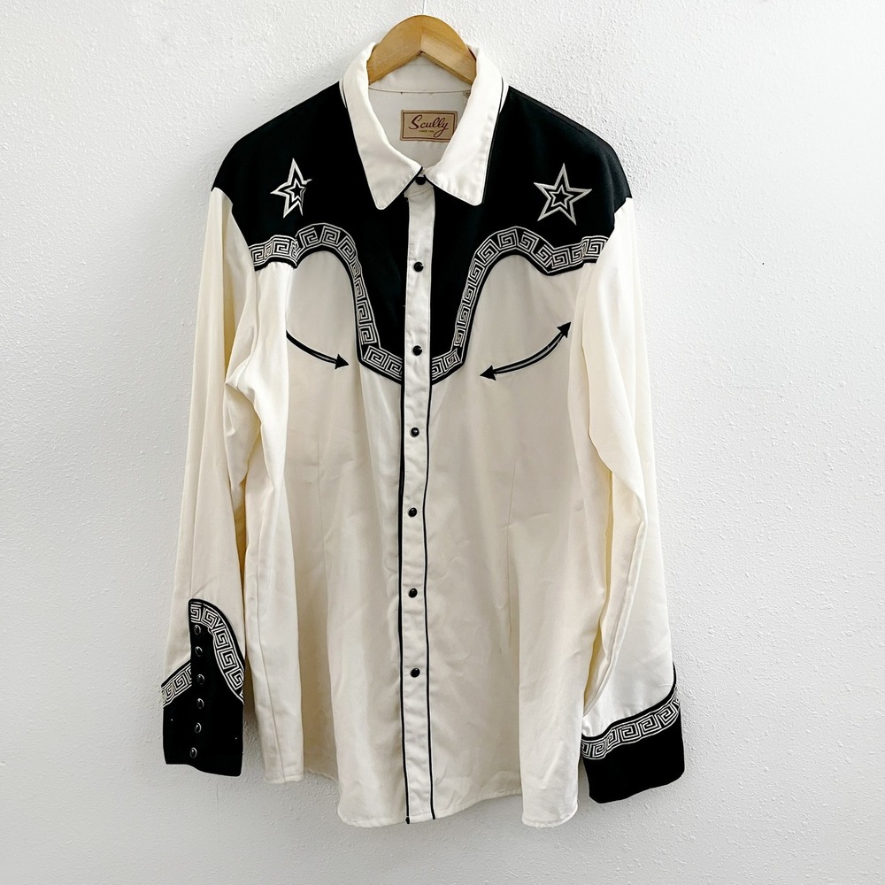 SCULLY Vintage Long Sleeve Western Shirt Size XXL